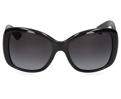 prada women sunglasses black oversized